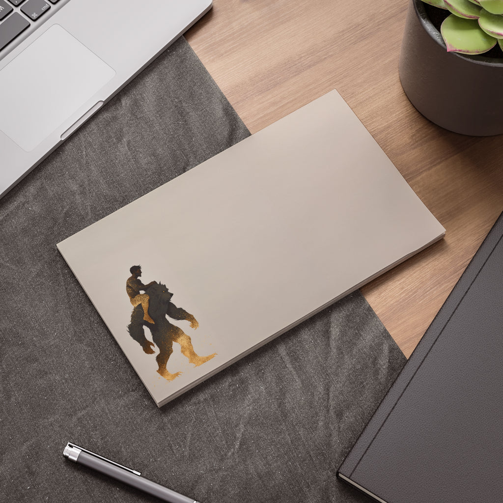 Werewolf Rider Post-it Note Pad | Ben and Scruffy Illustration Sticky Notes