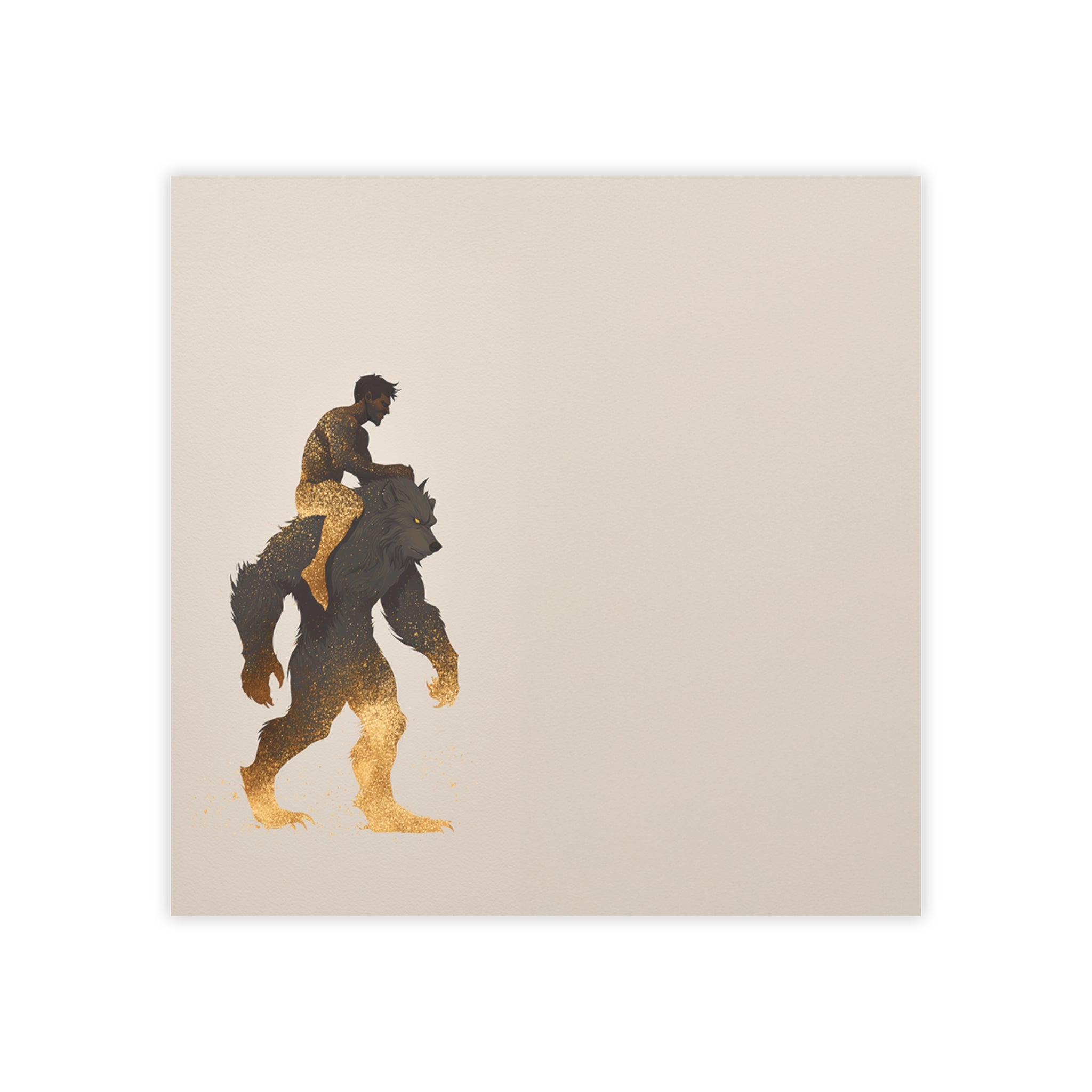 Werewolf Rider Post-it Note Pad | Ben and Scruffy Illustration Sticky Notes