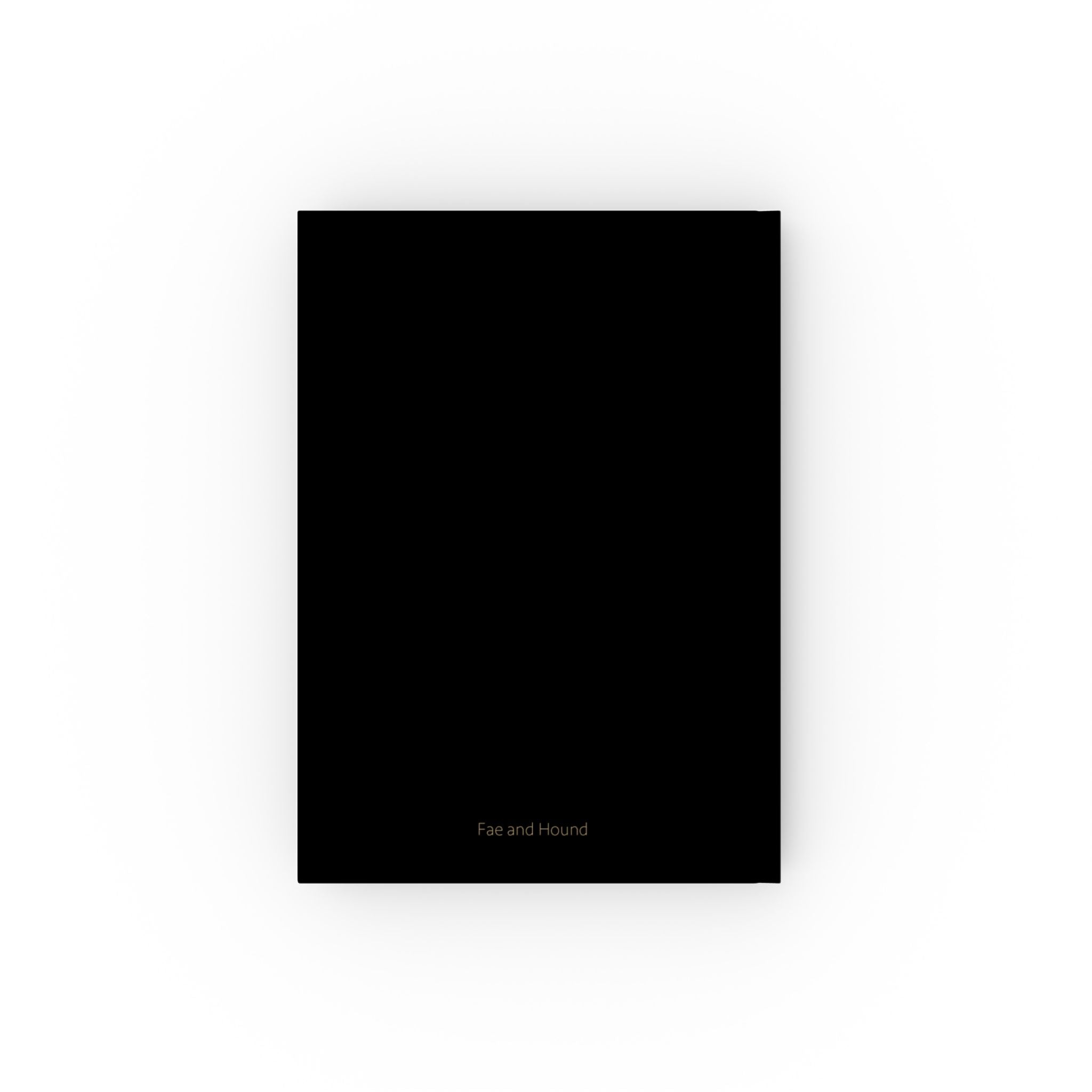 The Goblin Hardback Journal — Minimal Black Notebook with Gold Goblin Emblem