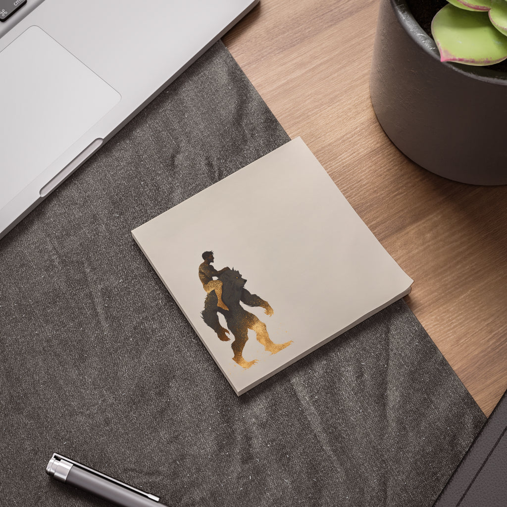Werewolf Rider Post-it Note Pad | Ben and Scruffy Illustration Sticky Notes