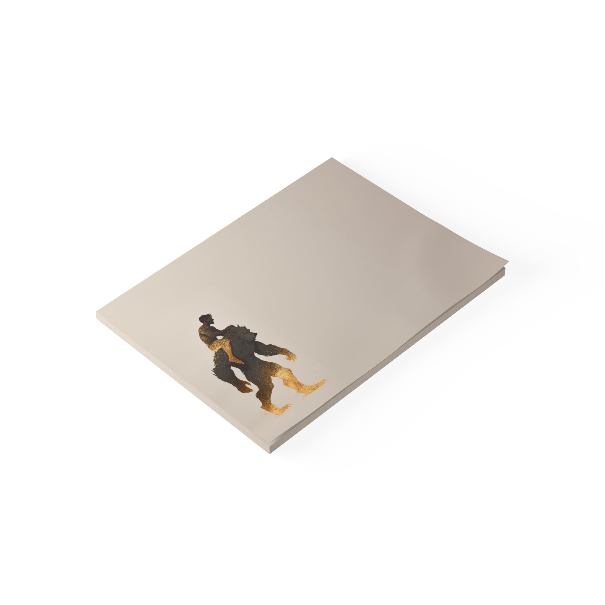 Werewolf Rider Post-it Note Pad | Ben and Scruffy Illustration Sticky Notes