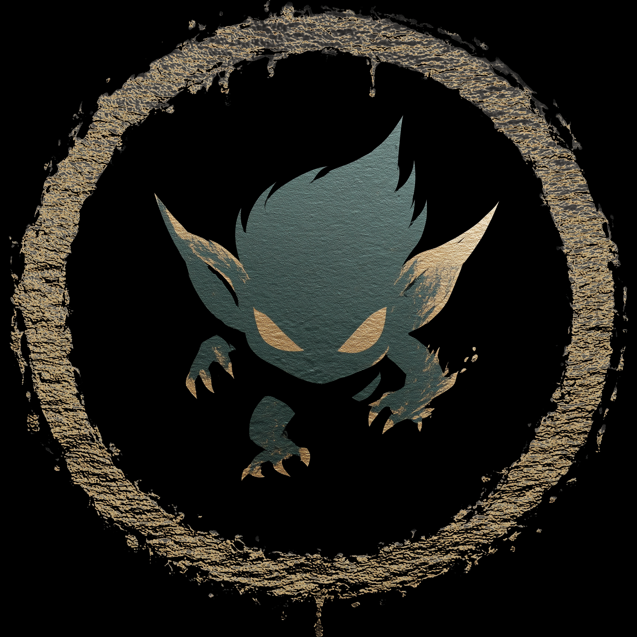 The Goblin Hardback Journal — Minimal Black Notebook with Gold Goblin Emblem