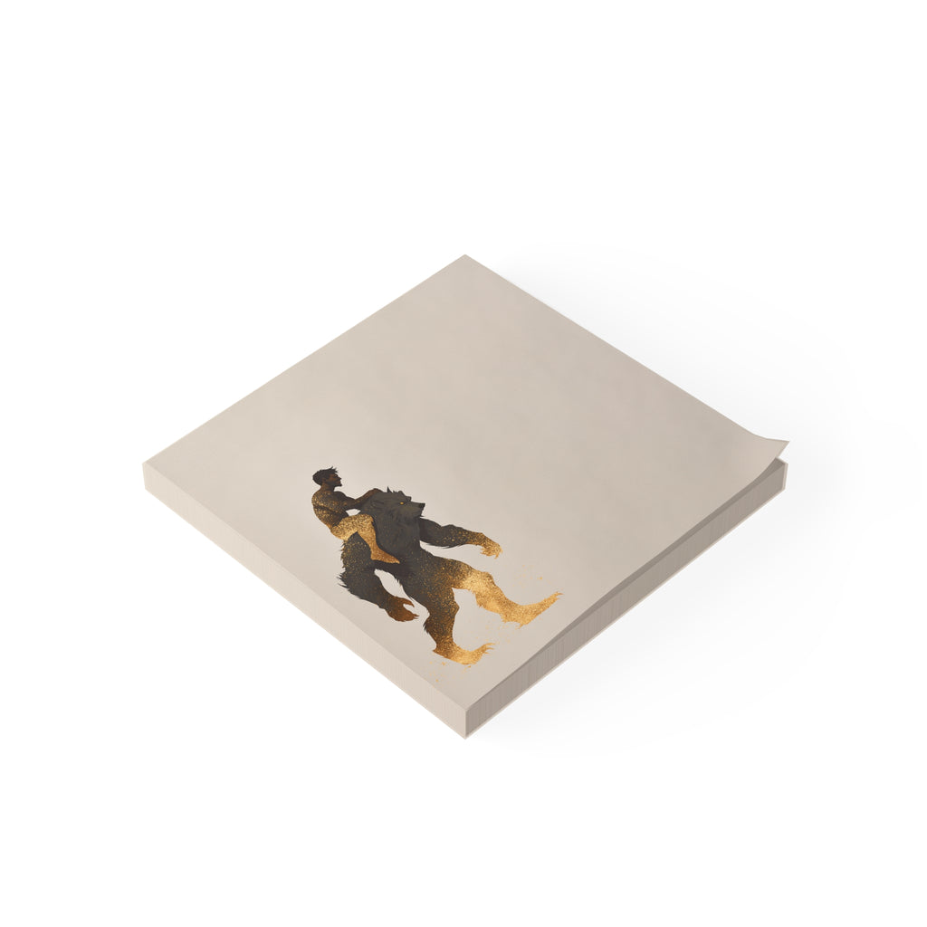 Werewolf Rider Post-it Note Pad | Ben and Scruffy Illustration Sticky Notes