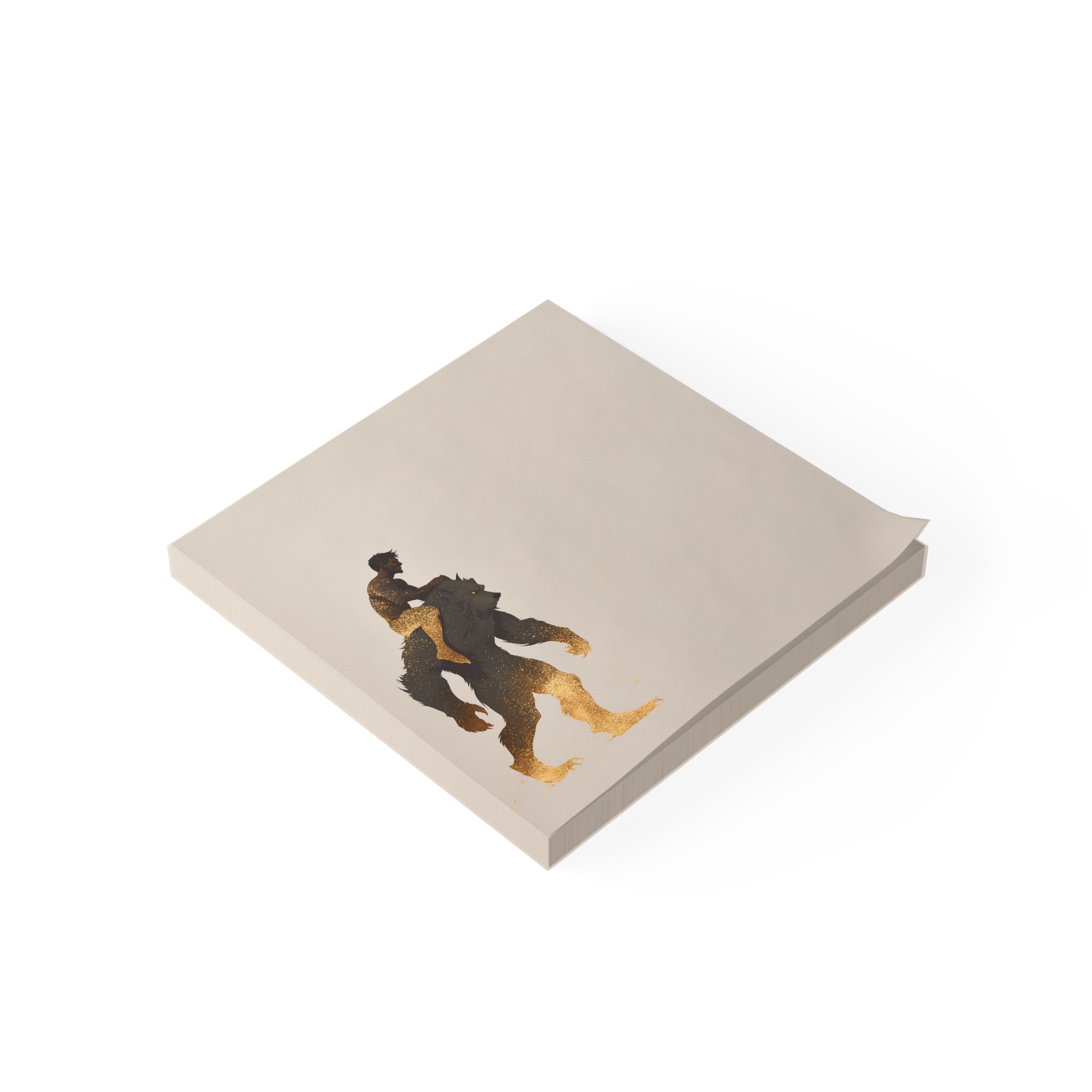 Werewolf Rider Post-it Note Pad | Ben and Scruffy Illustration Sticky Notes