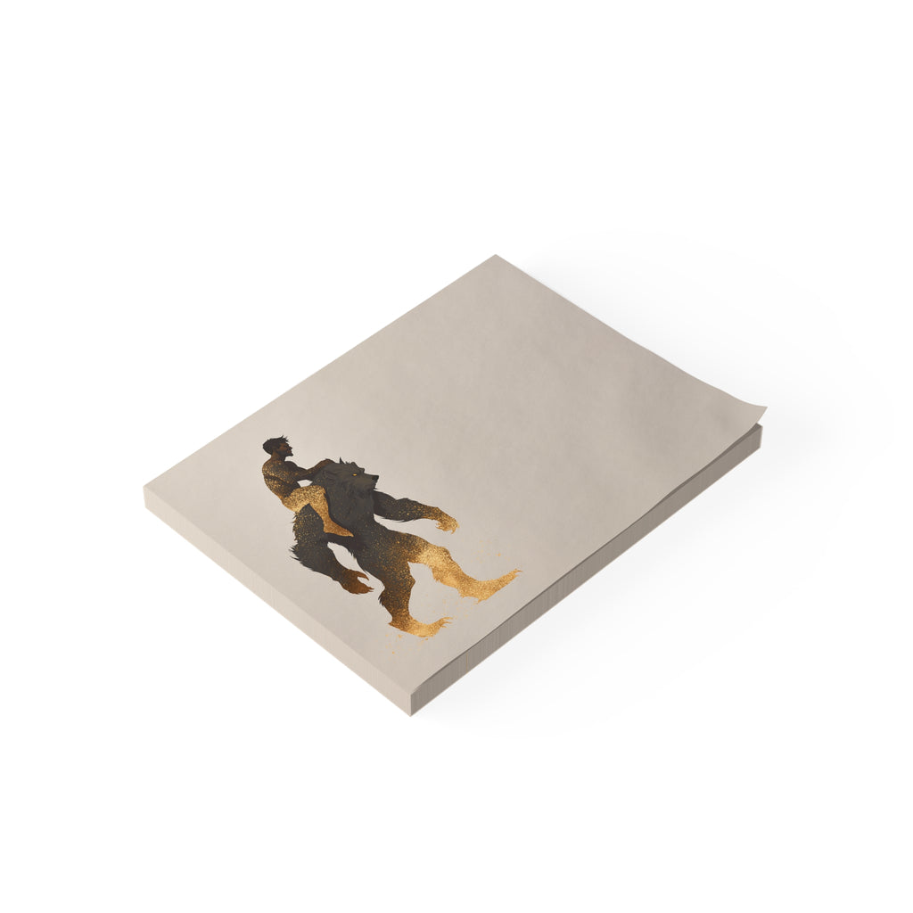 Werewolf Rider Post-it Note Pad | Ben and Scruffy Illustration Sticky Notes