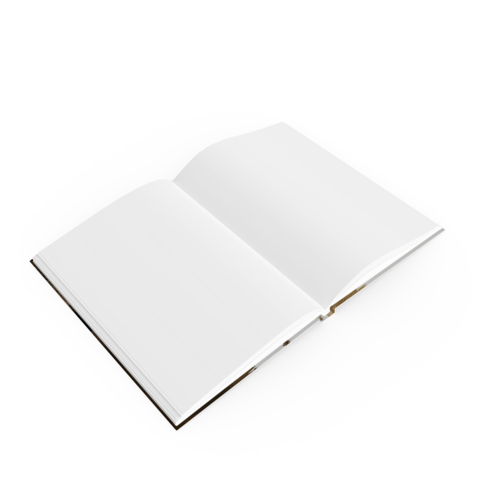 Wolf Portrait Journal — Hardback Notebook with Golden Wolf Eye Design